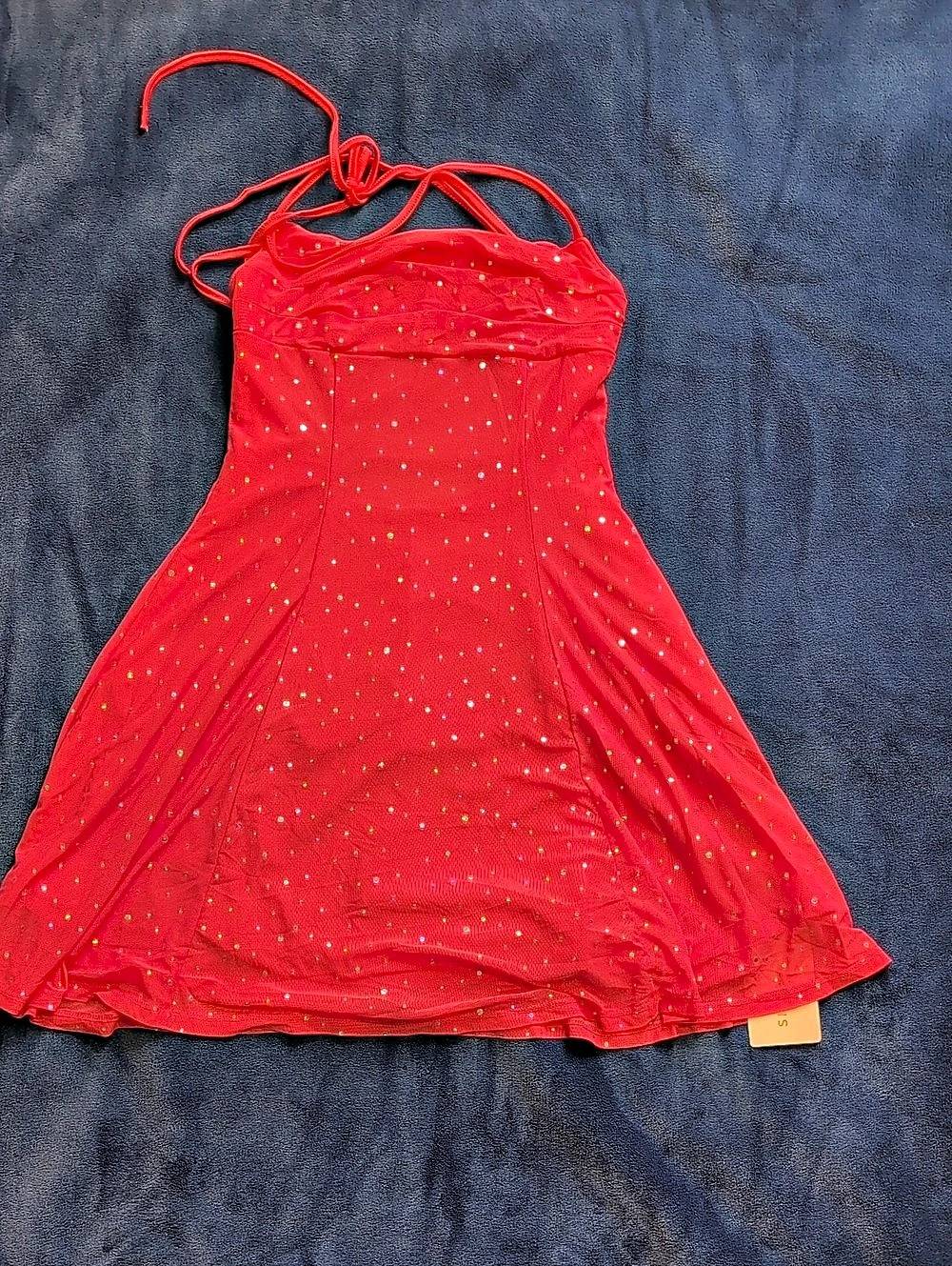 SHEIN BAE Red Polka Dot Mini Dress Size Medium NWT